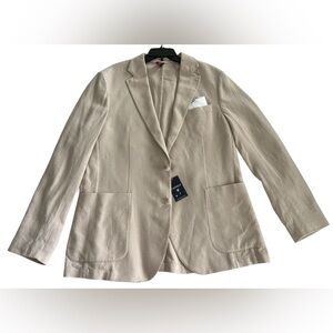 NWT Daniel Cremieux Beige Linen Blazer- Size 38